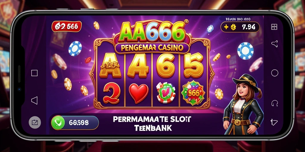 Tampilan permainan slot dengan grafis menarik dan fitur bonus.