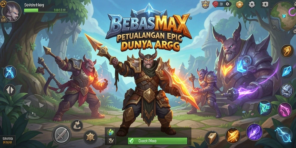 Tampilan gameplay menarik dari BEBASMAX dengan aksi seru ARPG.
