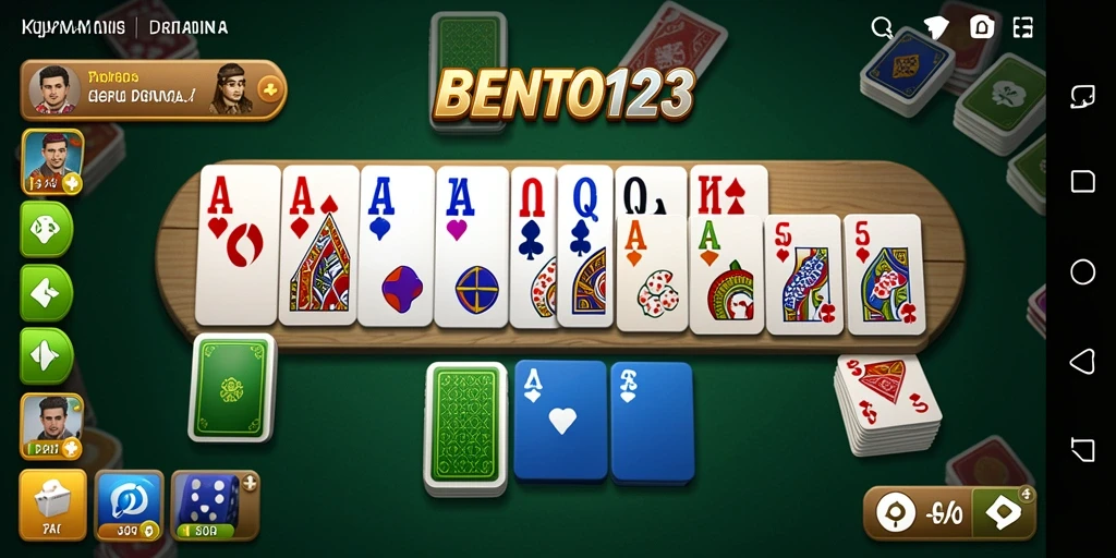 Tampilan gameplay seru Domino di BENTO123.