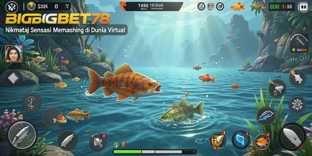 Screenshot gameplay BIGBET78 menampilkan pengalaman memancing yang seru.
