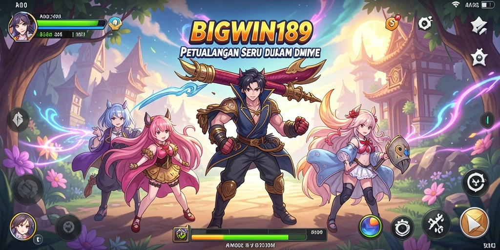 Screenshot menunjukkan momen seru dalam gameplay Anime.