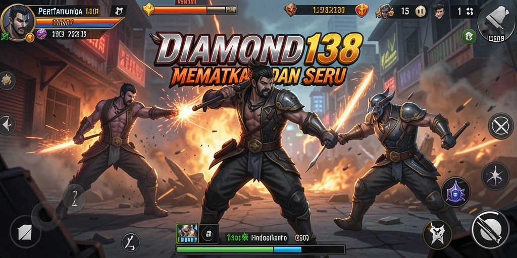 Tampilan seru pertarungan di DIAMOND138 dengan grafis yang memukau.