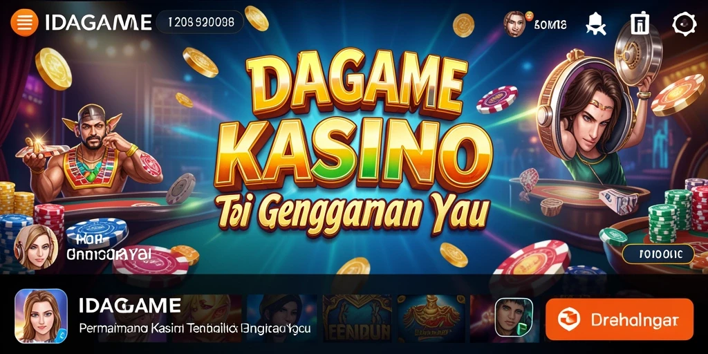 Gameplay seru IDAGAME dengan berbagai pilihan permainan Kasino.