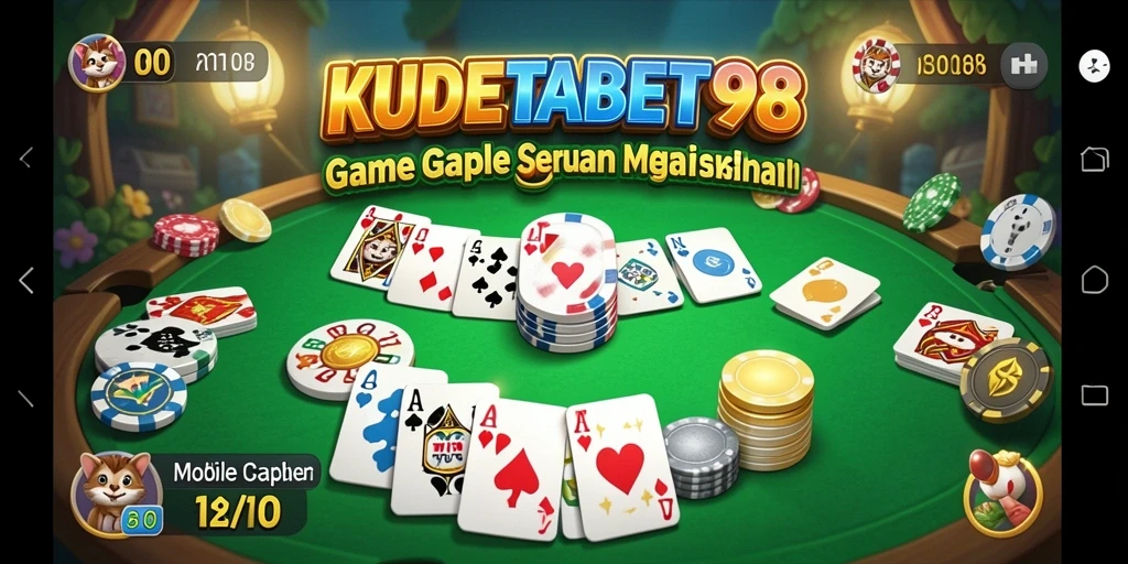 Screenshot gameplay KUDETABET98 yang menunjukkan keseruan bermain Gaple.
