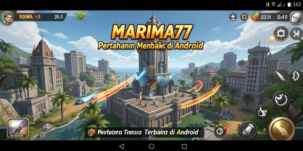 Tampilan gameplay menakjubkan dari game Tower Defense yang mendebarkan.