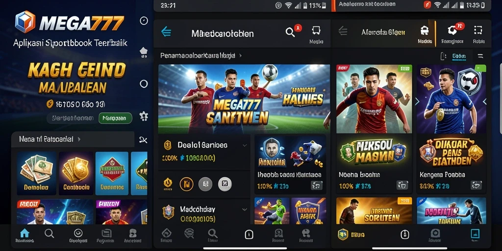 Tampilan gameplay MEGA777 dengan pengalaman Sportsbook yang mengasyikkan.