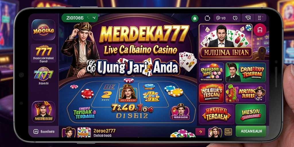 Tampilan gameplay Live Casino yang mendebarkan dan interaktif.