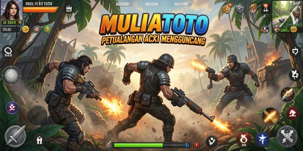 Tampilan gameplay menegangkan dari MULIATOTO dengan aksi yang cepat.