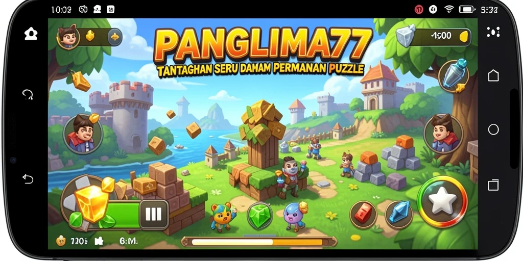 Screenshot menunjukkan gameplay menantang dan seru dari PANGLIMA77.