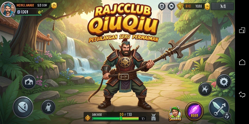 Tampilan gameplay seru dan interaktif dari RAJACLUB.