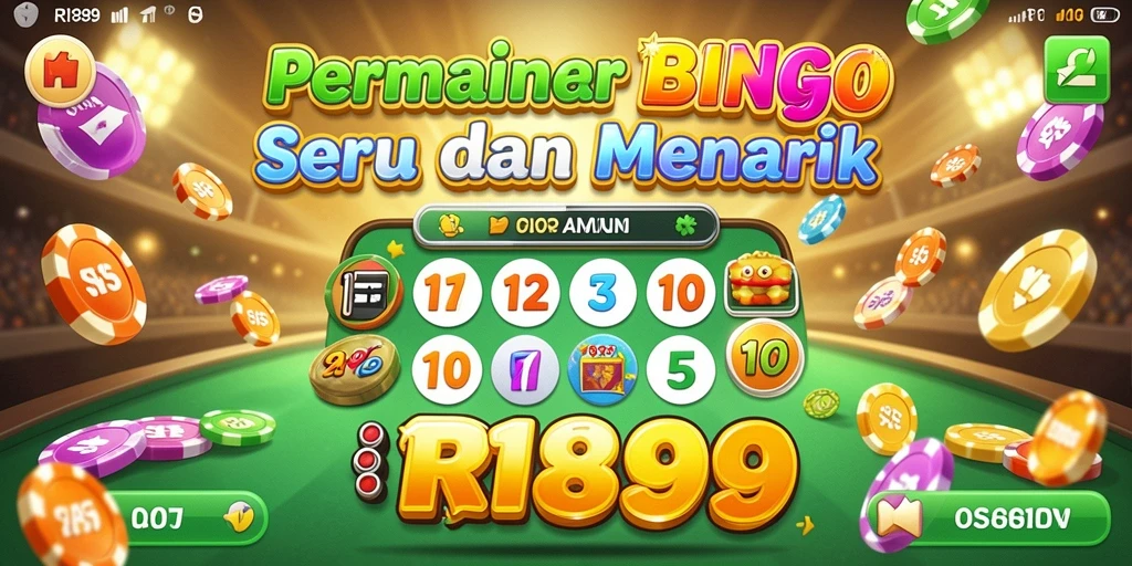 Tampilan gameplay Bingo yang menyenangkan dan interaktif di RI889.
