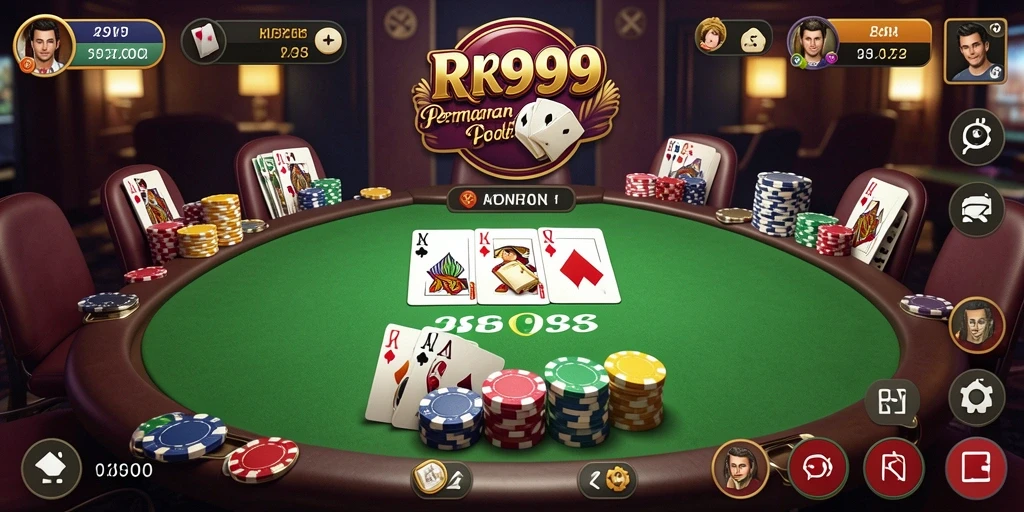 Screenshot gameplay RR999 menampilkan pengalaman poker seru.
