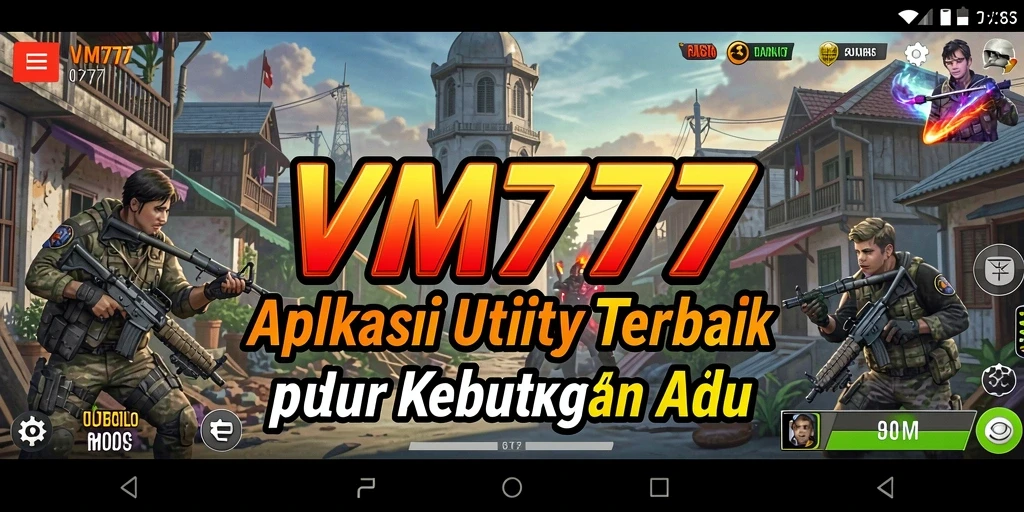 Tampilan antarmuka pengguna yang sederhana dari VM777.
