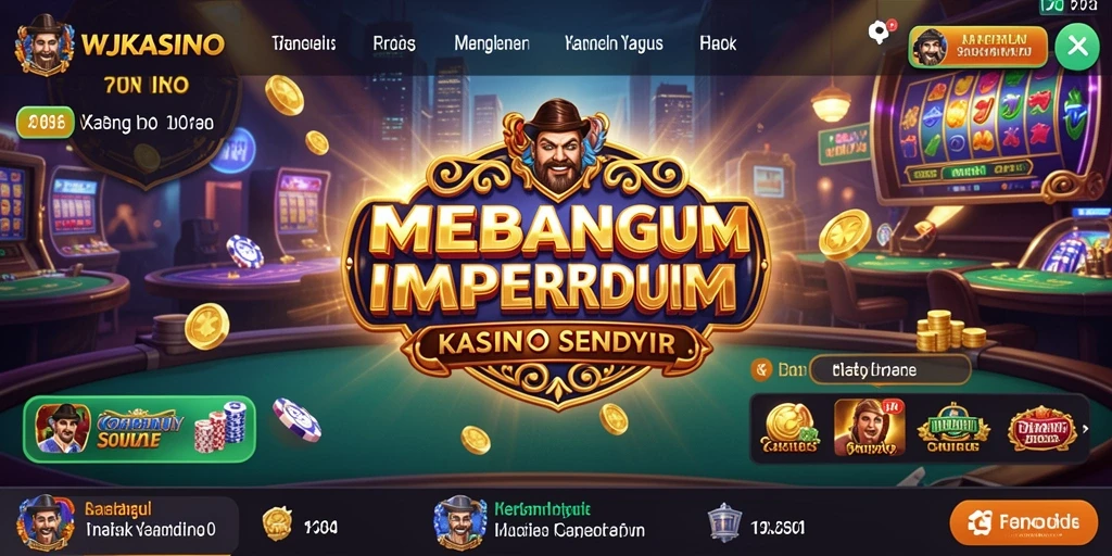 Gameplay seru membangun kasino impian Anda.